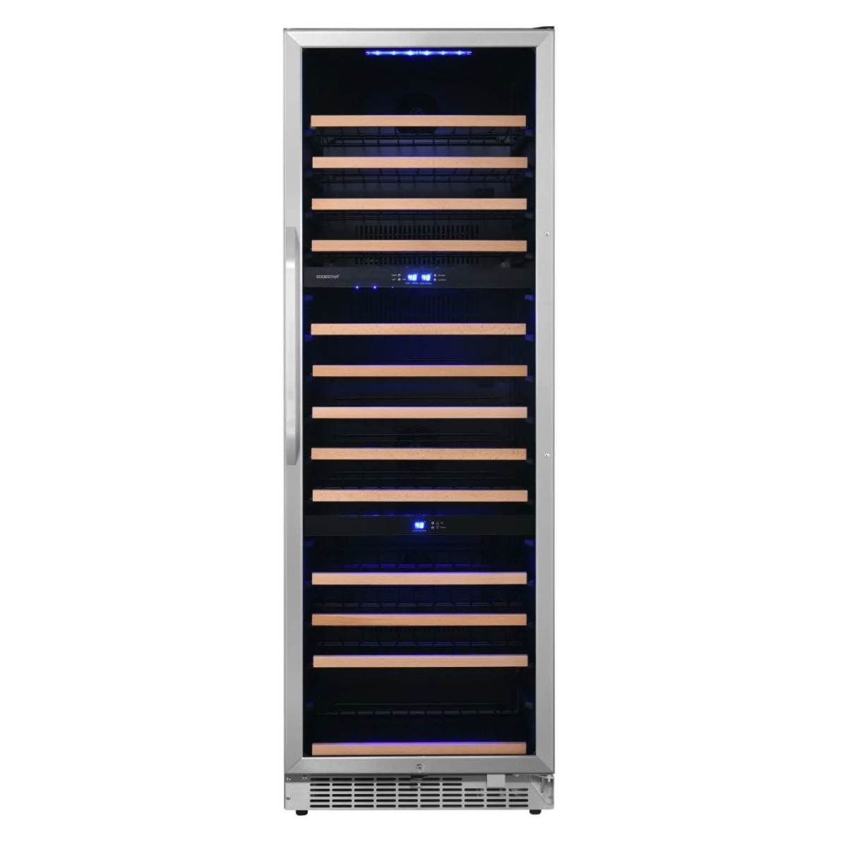 CWR1432TZ 131 Bottle 24 in. Built-in Triple Zone Wine Cooler, Stainless Steel -  EdgeStar