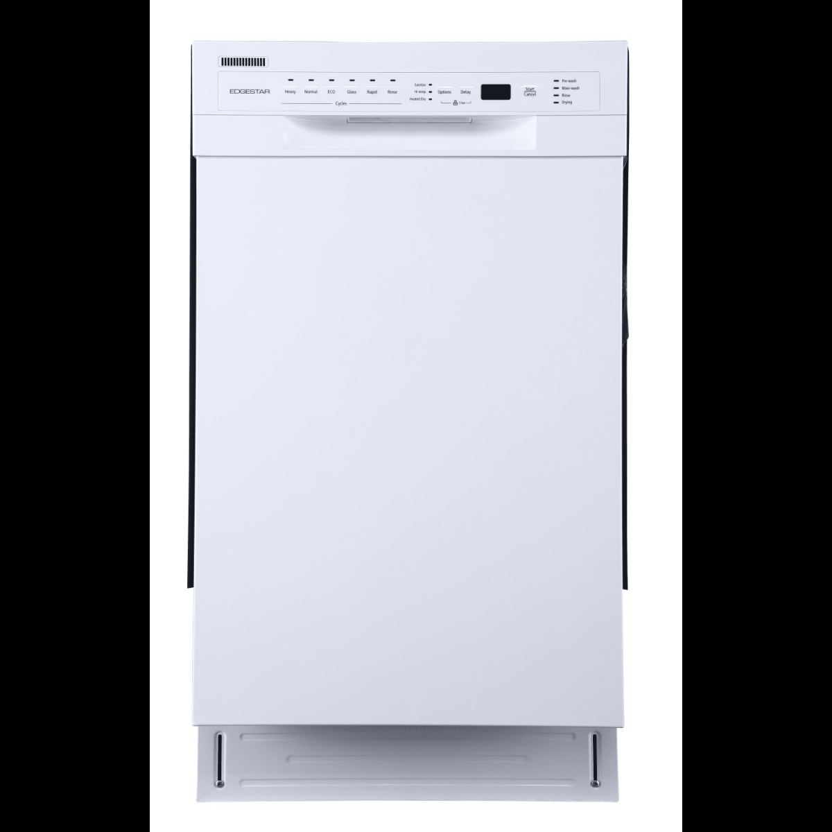 BIDW1802WH 18 in. CCY Built in Compression Dishwasher with 6 Place Setting Energy Star Rated, White -  EdgeStar