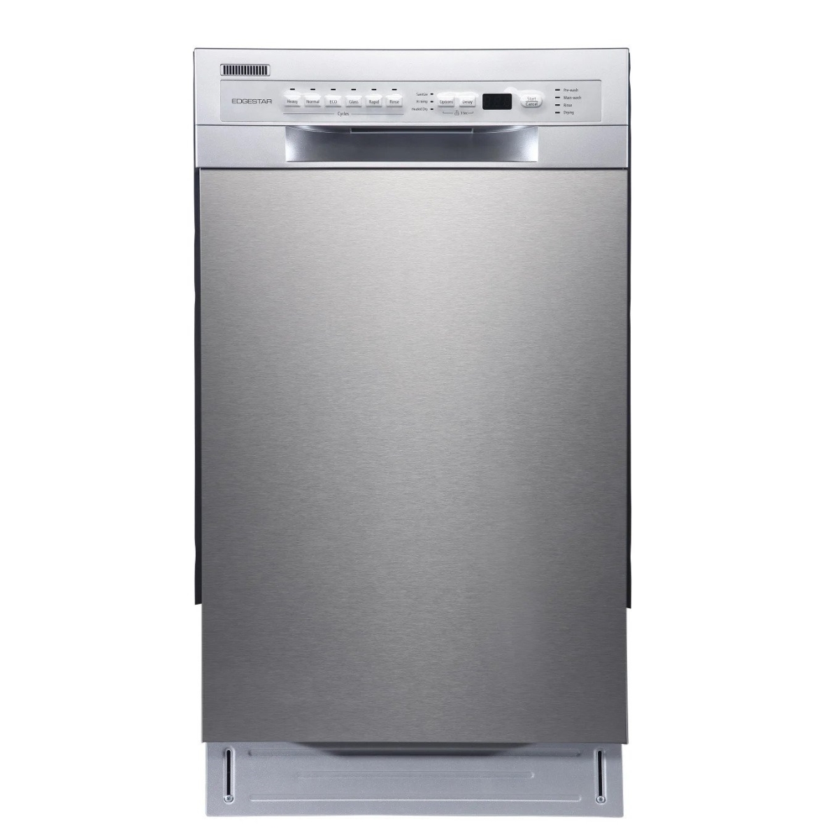 Picture of EdgeStar BIDW1802SS 18 in. CCY Built in Compression Dishwasher with 6 Place Setting Energy Star Rated, Stainless Steel