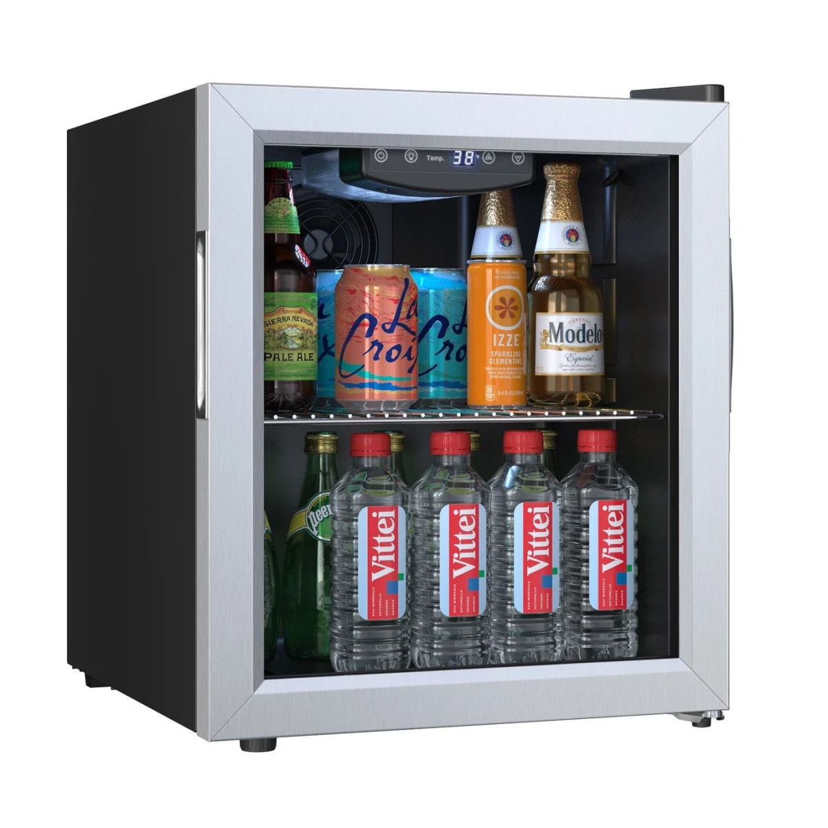 Picture of EdgeStar BWC71SS 18 in. Wide 52 Can Capacity Extreme Cool Beverage Center, Stainless Steel