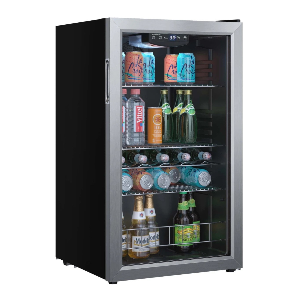 Picture of EdgeStar BWC121SS 19 in. Wide 105 Can Capacity Extreme Cool Beverage Center, Stainless Steel