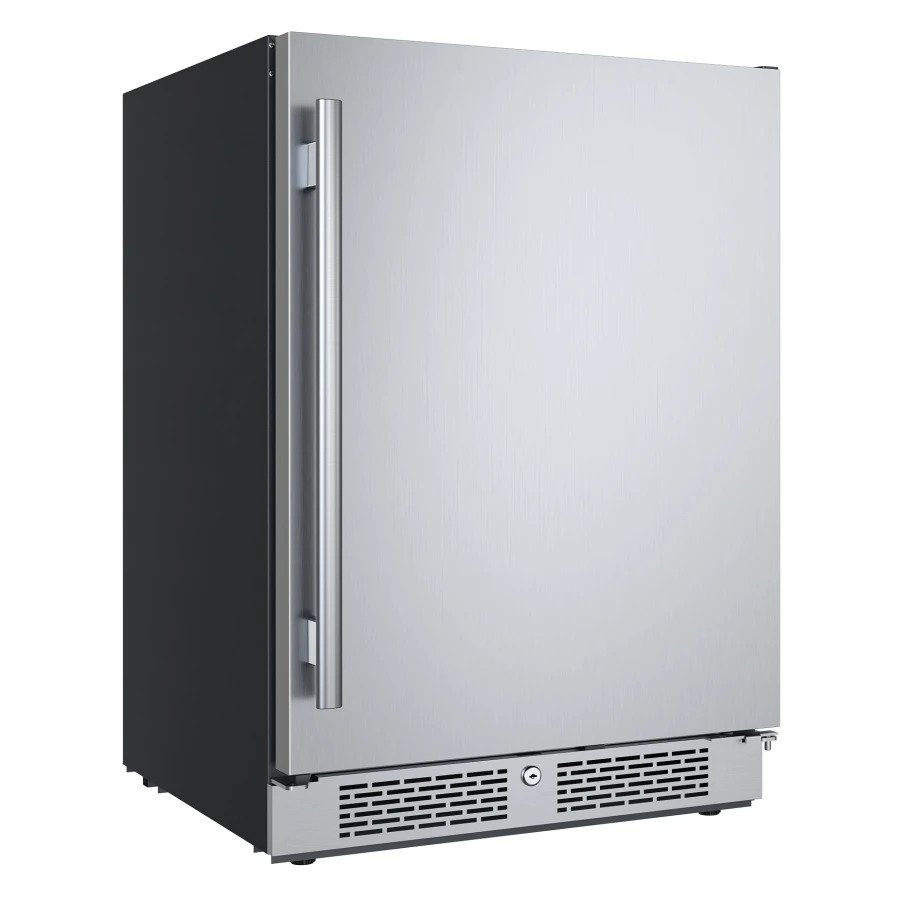 Picture of Avallon AFR242SSRH 24 in. Wide 5.66 cu ft. Built-in Compact Refrigerator with Right Hinge, Stainless Steel