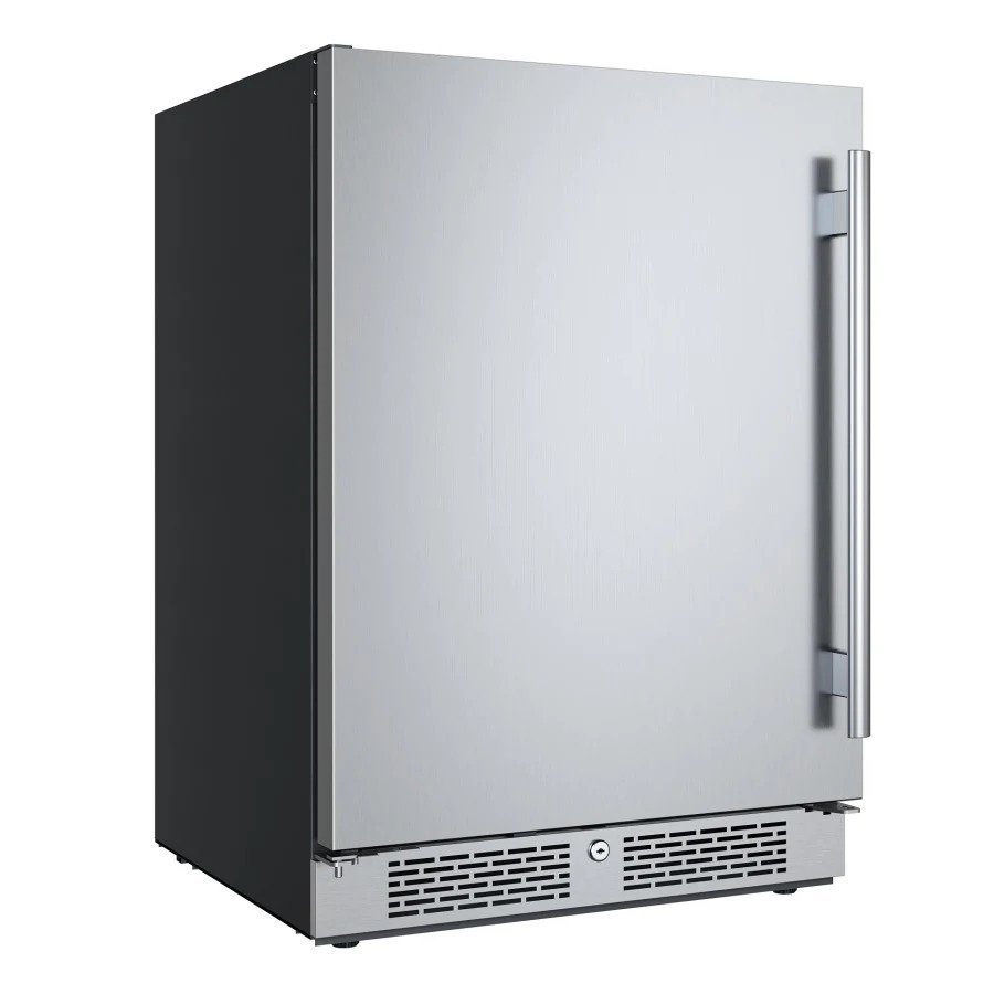Picture of Avallon AFR242SSLH 24 in. Wide 5.66 cu ft. Built-in Compact Refrigerator with Left Hinge, Stainless Steel