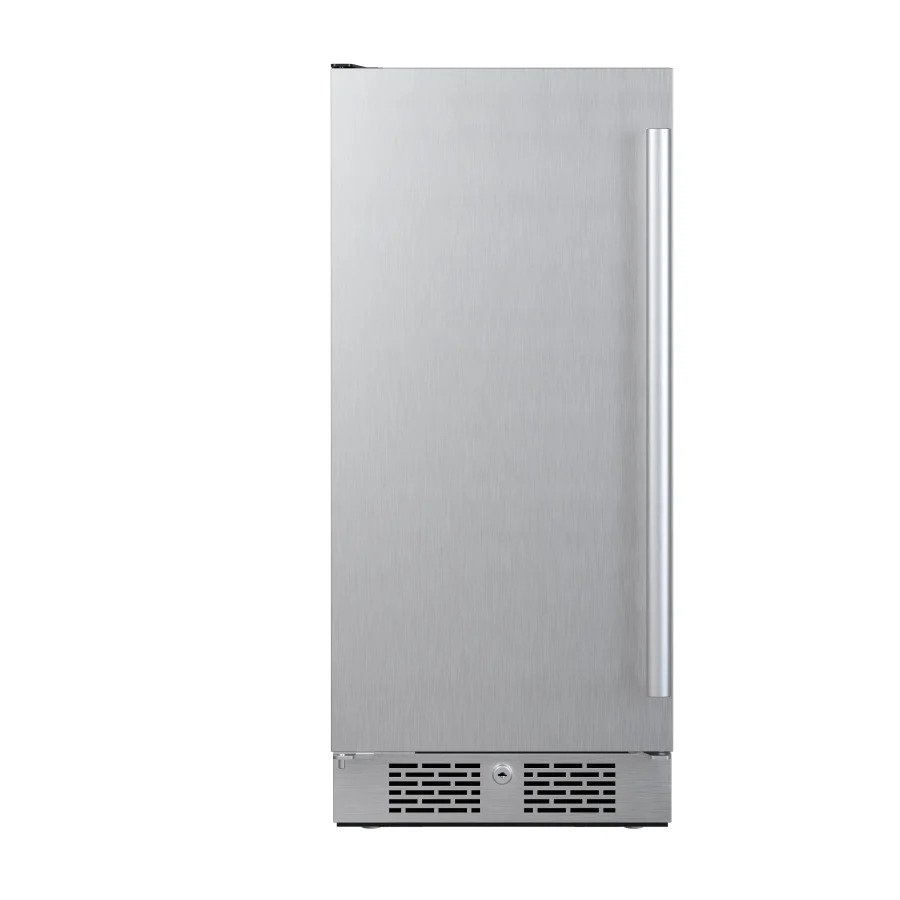 Picture of Avallon AFR152SSLH 15 in. Wide 3.3 cu ft. Compact Refrigerator with LED Lighting & Left Swing Door&#44; Stainless Steel - Left Hinged