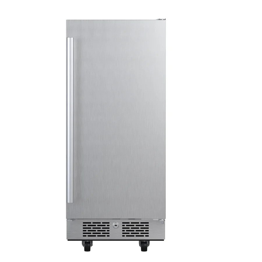 Picture of Avallon AFR152SSODRH 15 in. Wide 3.3 cu ft. Outdoor Compact Refrigerator with LED Lighting & Right Swing Door&#44; Stainless Steel - Right Hinged