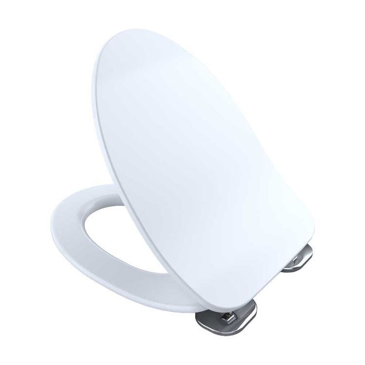 SS234-01 Slim Elongated Soft-Close Seat, Cotton White