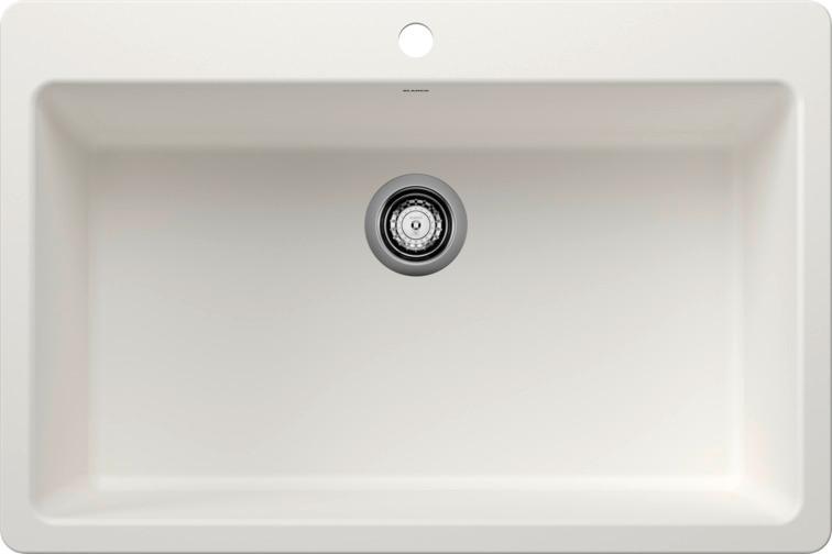 Picture of Blanco 443197 33 x 22 in. 1H 1B Dual Mount Kitchen Sink - White
