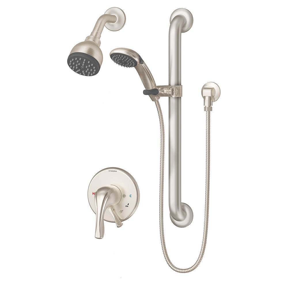 Picture of Symmons S9608PLR15TRMSTNTC Origins Shower System Trim - Satin Nickel