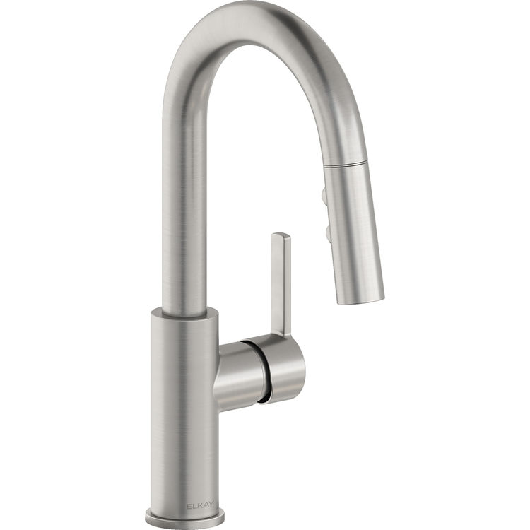 LKAV3032LS Avado Single Hole Bar Faucet with Pull-Down Spray & Lever Handle, Lustrous Steel