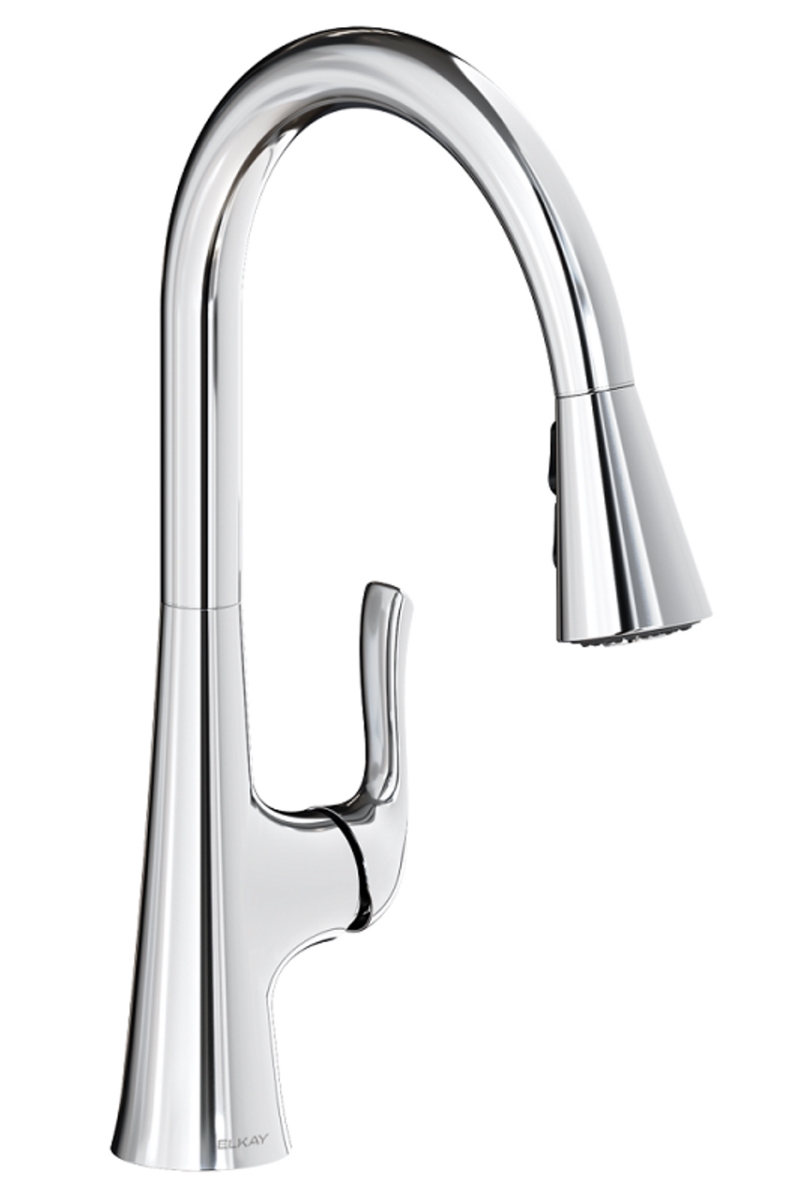 LKHA1041CR Harmony Single Hole Kitchen Faucet with Pull-Down Spray & Forward Only Lever Handle, Chrome