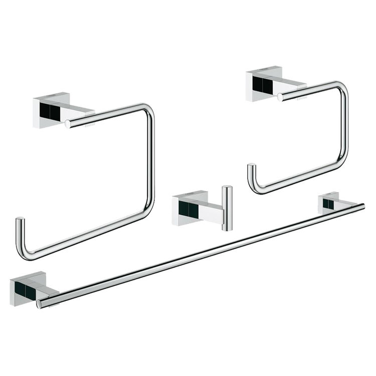 Grohe 40778001 Essentials Cube 4-in-1 Master Accessory Set, Chrome