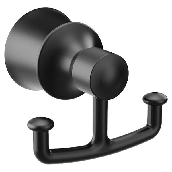 YB2103BL Dartmoor Matte Black Double Robe Hook