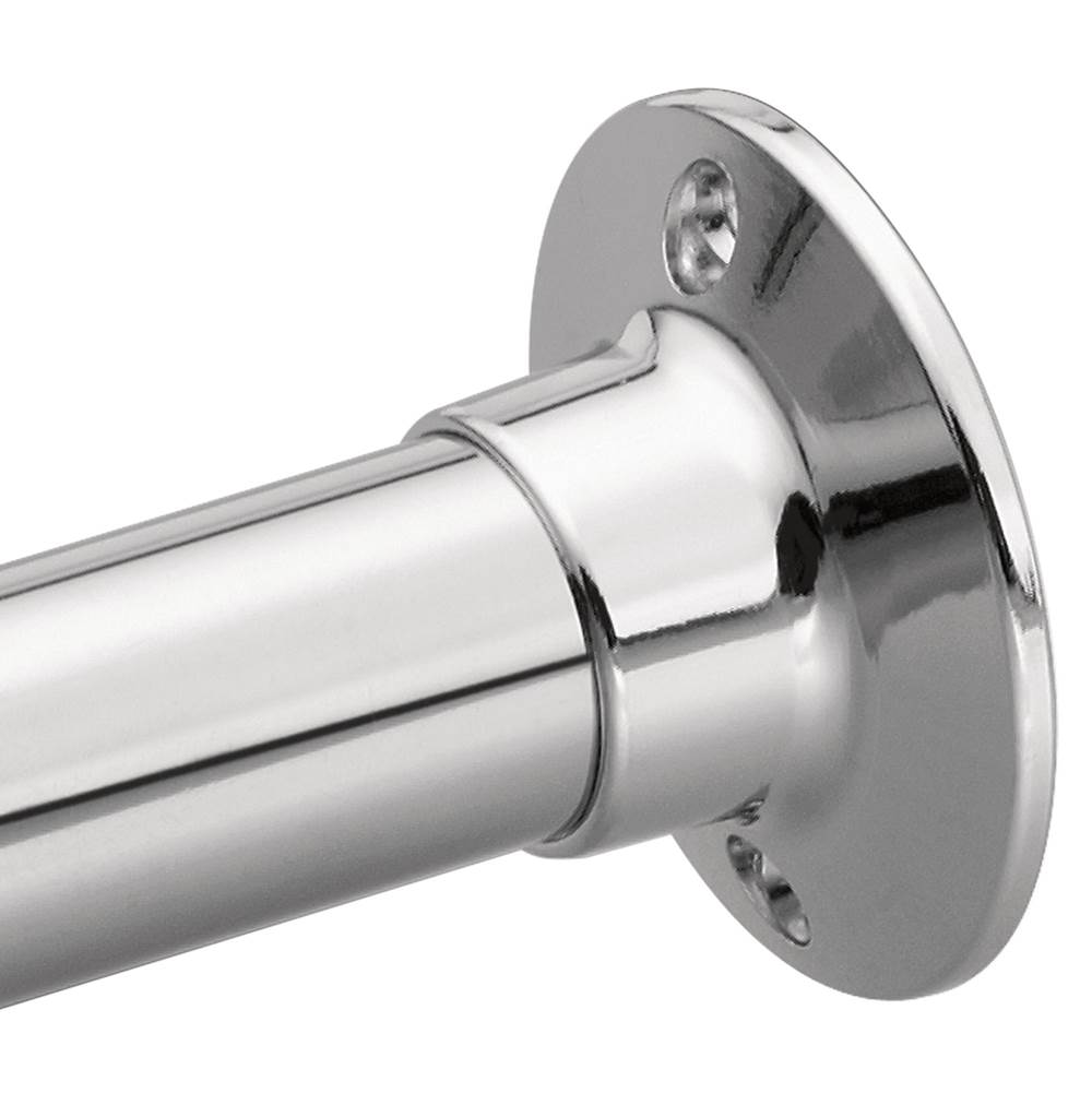 63-F Donner Commercial Flange Shower Rod - Chrome