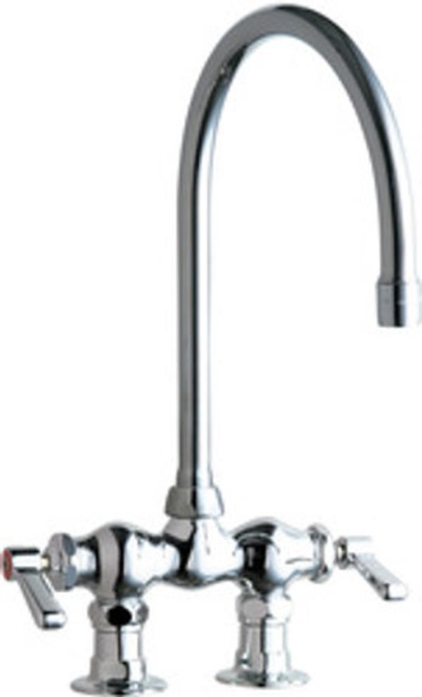 Picture of Chicago Faucets 895-317GN2FCXKABCP 1.5 CCY Double Handle Wrist Sink Faucet, Chrome