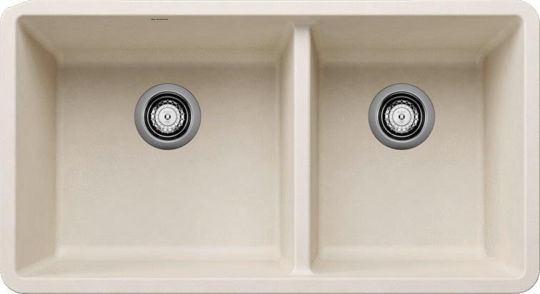 443081 1.75 in. Precis Silgranit Kitchen Sink Bowl - Soft White -  Blanco