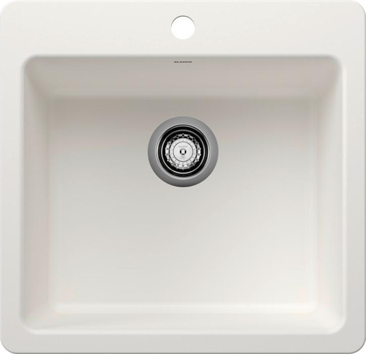 Picture of Blanco 443229 21 x 20 in. 1H 1B Dual Mount Kitchen Sink - White