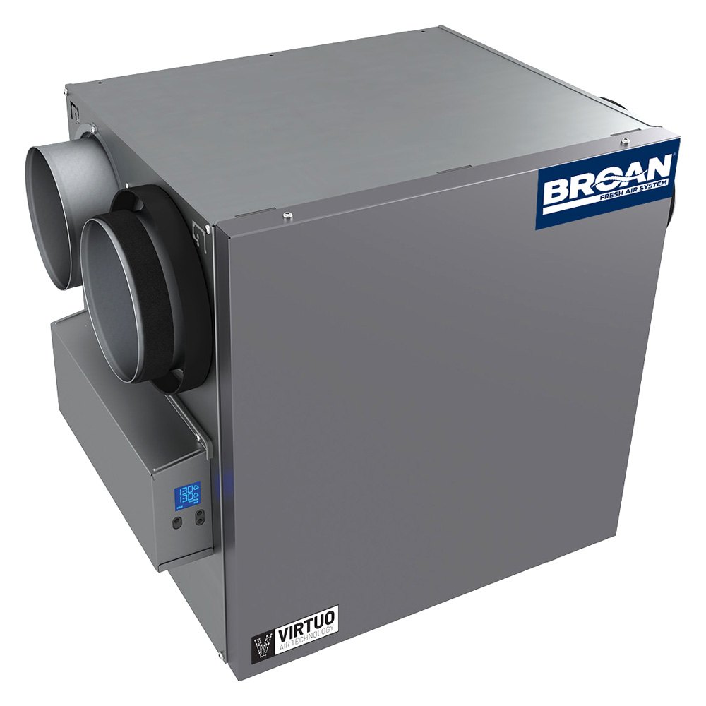 B130E65RS 130 CFM 65 Series Energy Recovery Ventilator with Side Ports