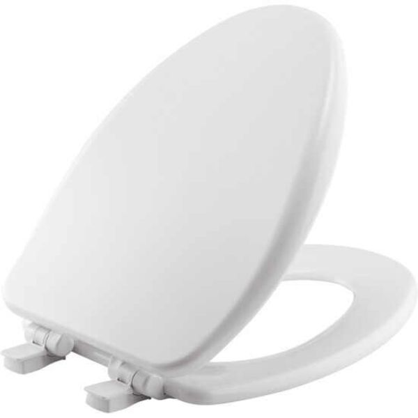 Picture of Bemis 19170PLE4 000 FCE4 Alesio Elongated Enameled Wood Toilet Seat&#44; White