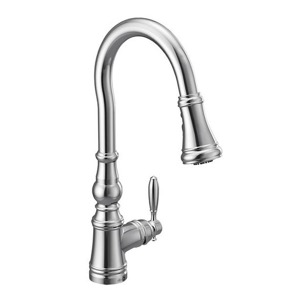 Picture of Moen S73004 Weymouth Chrome One-Handle Pulldown Kitchen Faucet