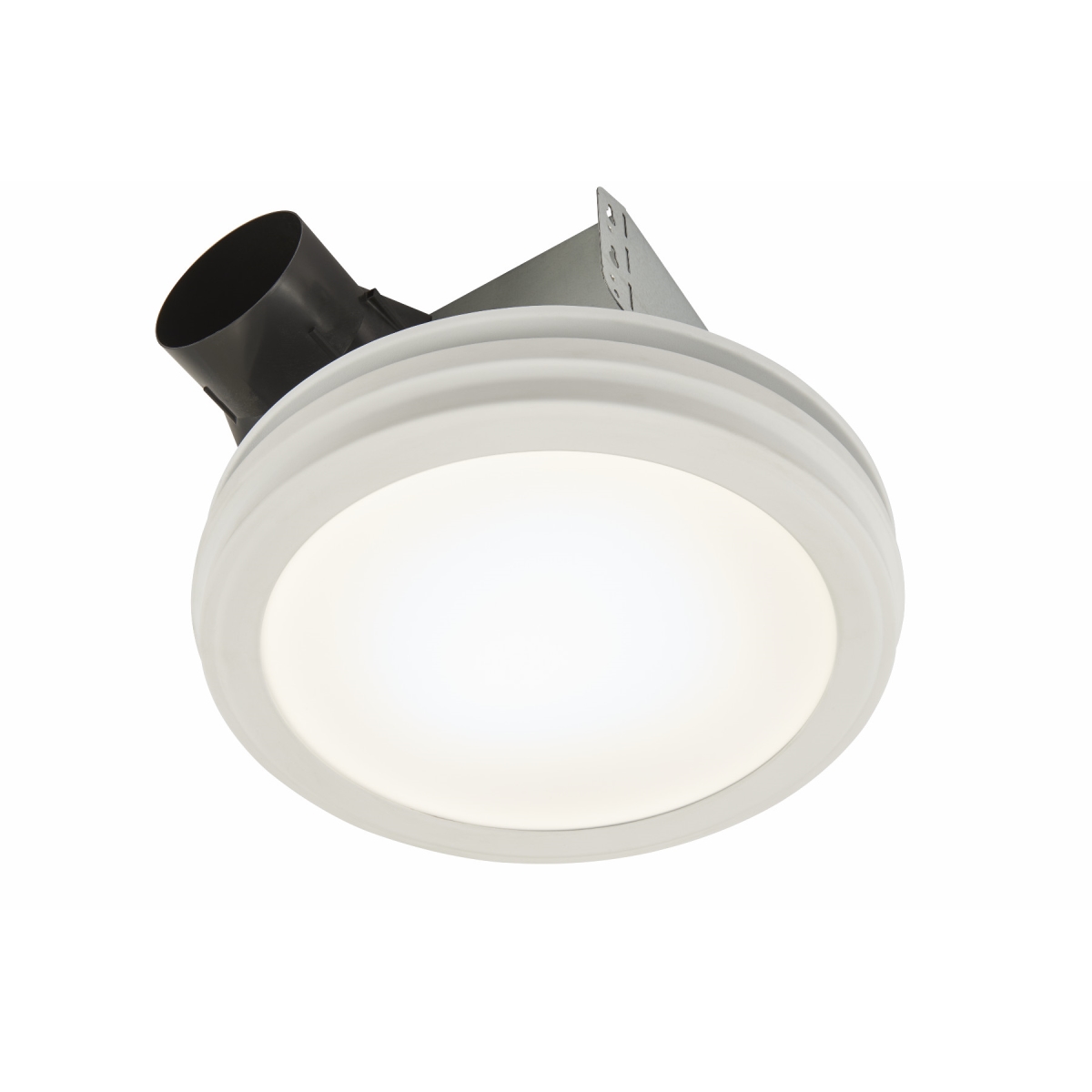 Picture of Broan NuTone AER80LWH Decorative Exhaust Fan with Round Flat Panel LED Light