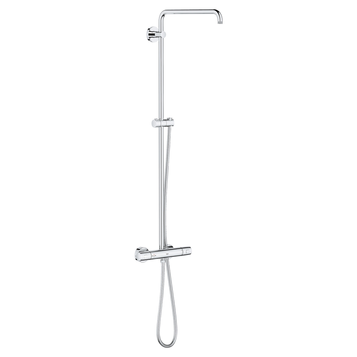 Grohe 26728000 CoolTouch Thermostatic Shower System, Starlight Chrome