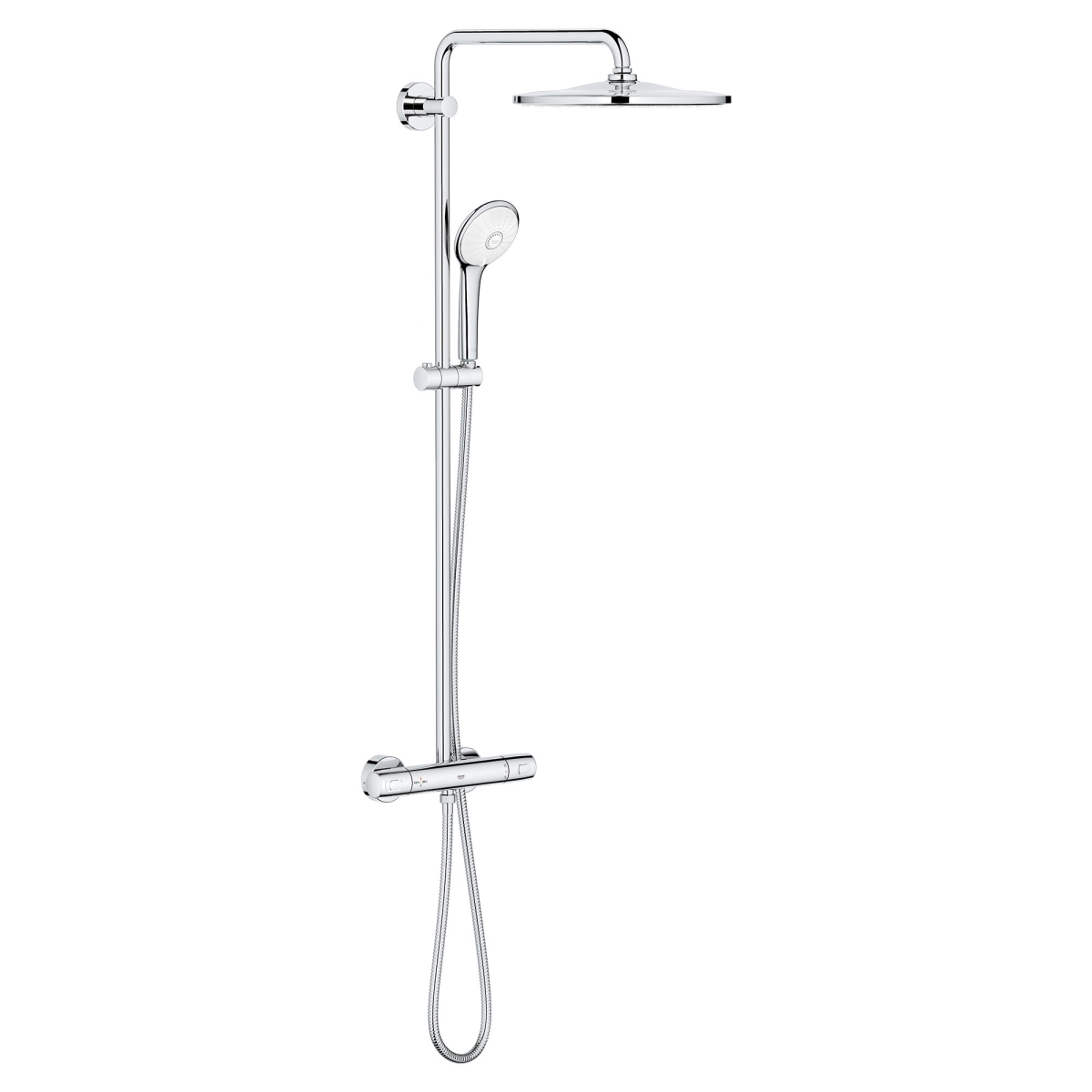 Grohe 26726000 1.75 GPM 310 CoolTouch Thermostatic Shower System, Chrome