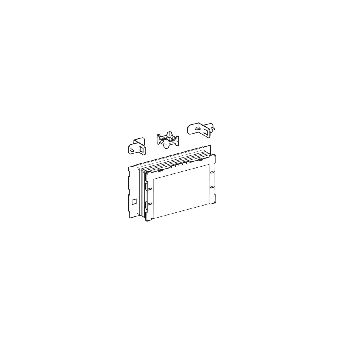 243.168.00.1 12 cm Surface-Even for Sigma Concealed Cistern Installation Set