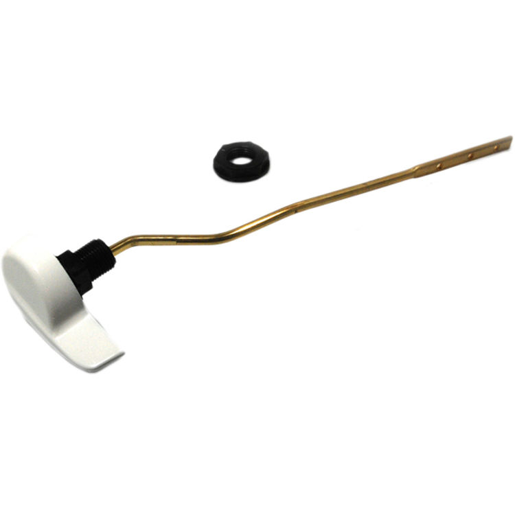 THU808-01-A Left Hand Side Trip Lever, Cotton White