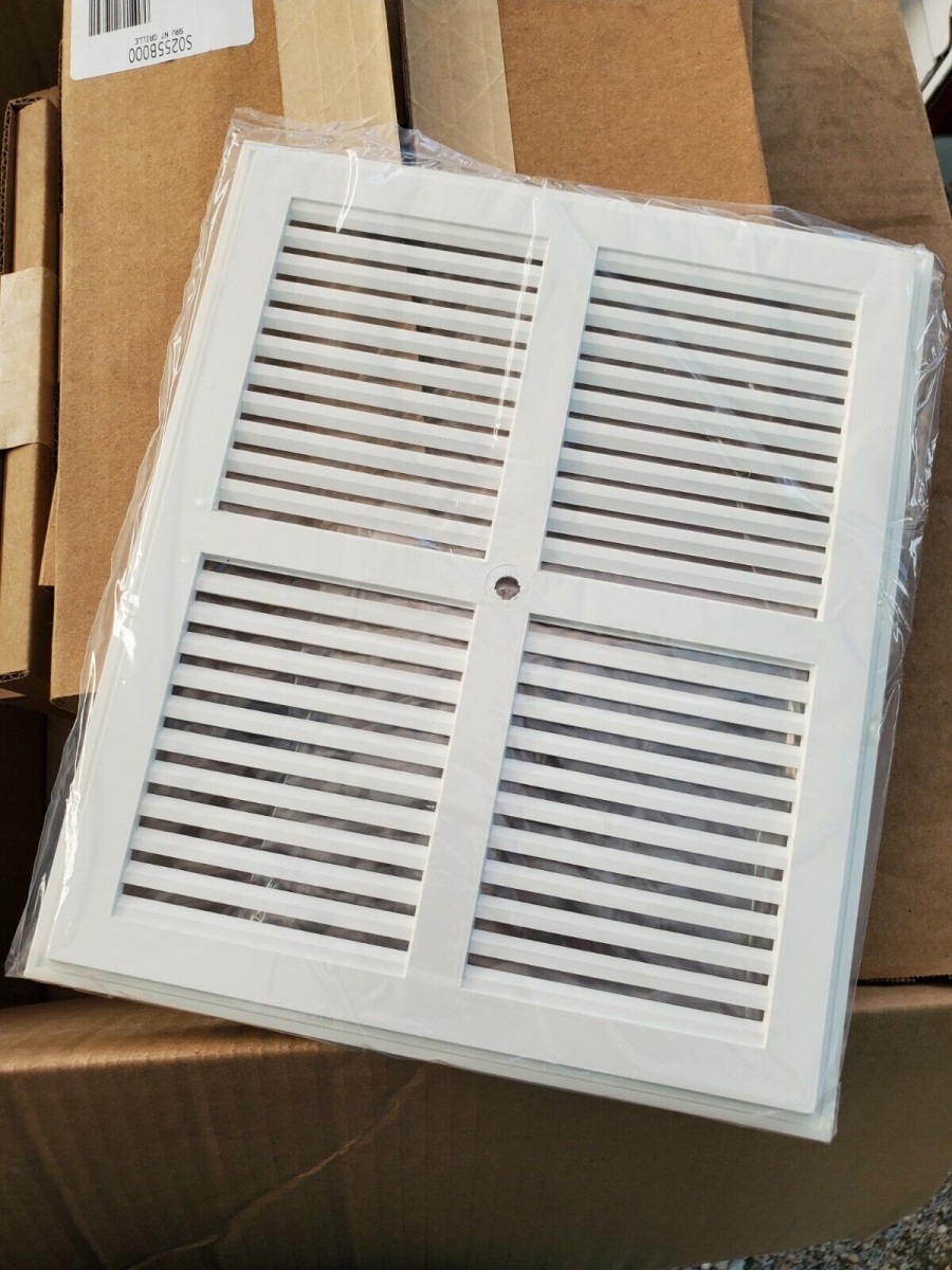 Picture of Broan Nutone S0255B000 Plastic Exhaust Fan Grille&#44; White