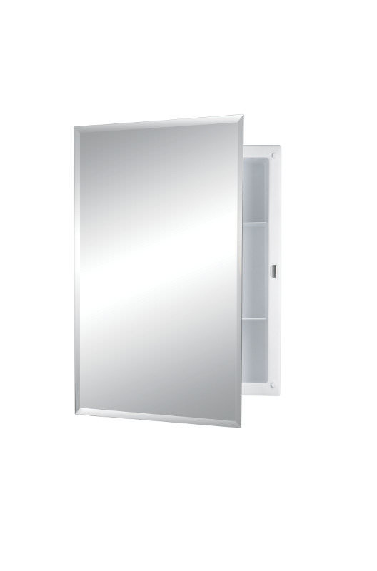 22 in. Builder Series Height Frameless Recesseded Medicine Cabinet with Beveled Mirror