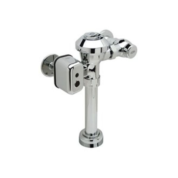 Zurn Industries ZEMS6000AV-HET Exposed Hardwired Sensor Diaphragm Flush Valve for Water Closets - 1.28 gpf, 11 1/2 Rough In, Automatic Sensor, Top Spud, Chrome