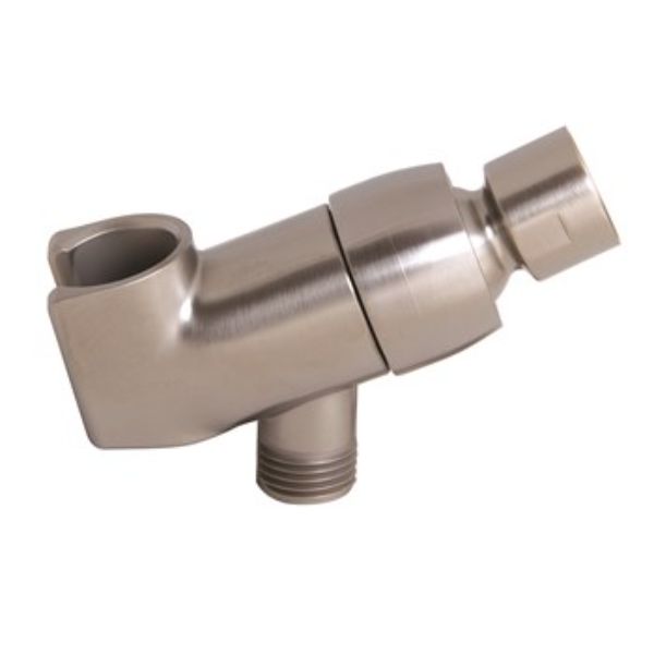 Metal Shower Bracket, Brushed Nickel
