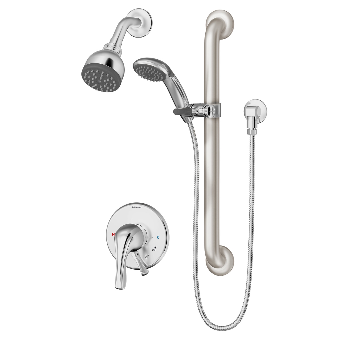 S9608PLR15TRM Origins Pressure Balanced Shower System with Shower Head, Polished Chrome