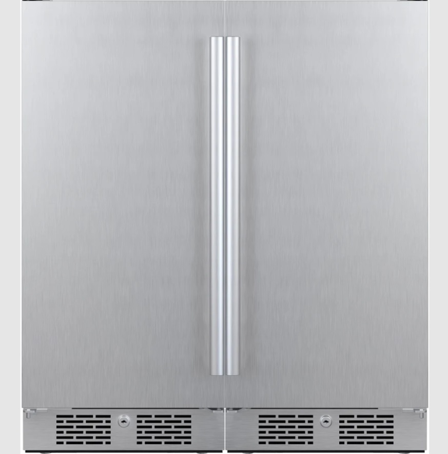 Picture of Avallon AFR152SSDUAL 30 in. 6.7 cu. ft. Built-In or Free Standing Side by Side Dual Compact Refrigerator