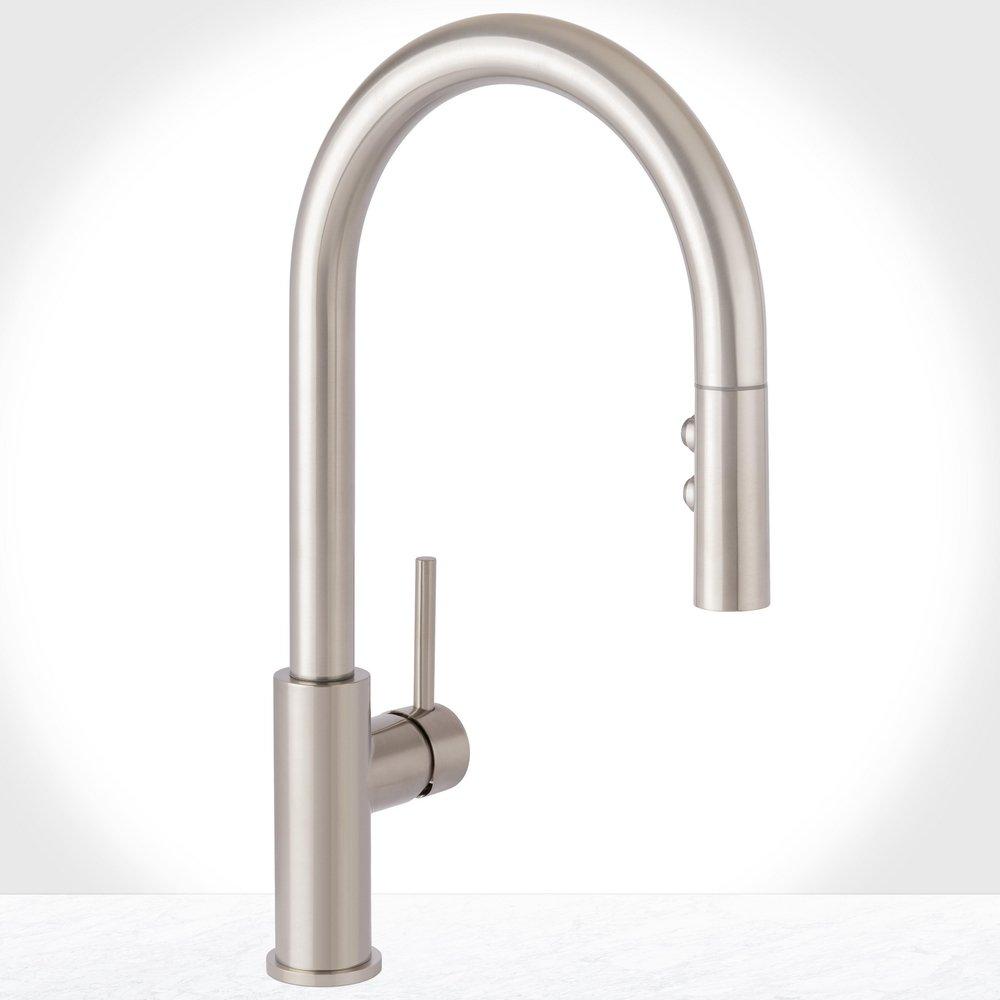 Picture of Miseno MNO191LZSS Single Handle Pull Down Kitchen Faucet, Stainless Steel