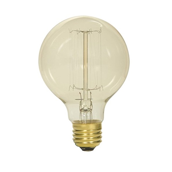 40 W G25 Incandescent - Clear - 3000 Hours - 160L - Medium Base - 120V