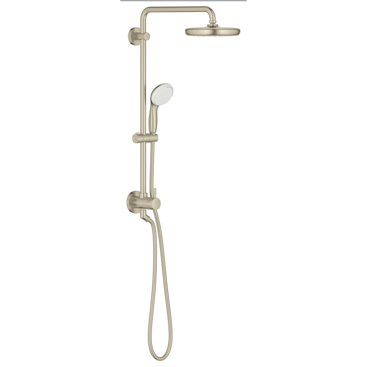 Grohe 26123EN1 1.75 GPM Retro-Fit 210 Shower System & Diverter, Brushed Nickel