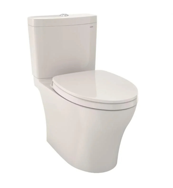 MS446124CEMFGN-11 1.28 GPF & 0.9 GPF Universal Height Aquia IV Washlet Plus Connection Toilet with SS124, No.11 Colonial White - 2 Piece -  Toto, MS446124CEMFGN#11