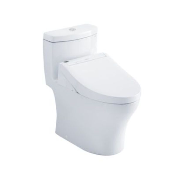 MW6463084CEMFGN-01 1.28 & 0.9 GPF Aquia IV Washlet Plus C5 Toilet, No.01 Cotton -  Toto, TO849174