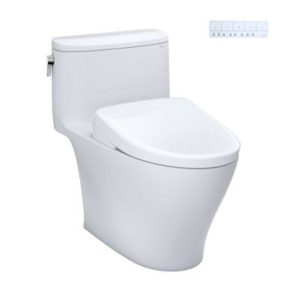 MW6424726CEFG-01 1.28 GPF Nexus Washlet Plus S7 Toilet without Auto Flush, No.01 Cotton -  Toto, MW6424726CEFG#01