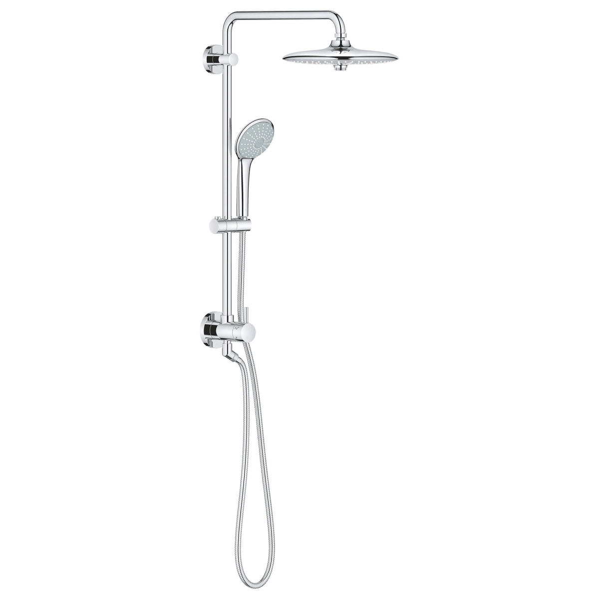 Grohe 27867001 2.5 GPM Retro-Fit 260 Shower System & Diverter, Chrome - 9.5 Liter per Minute