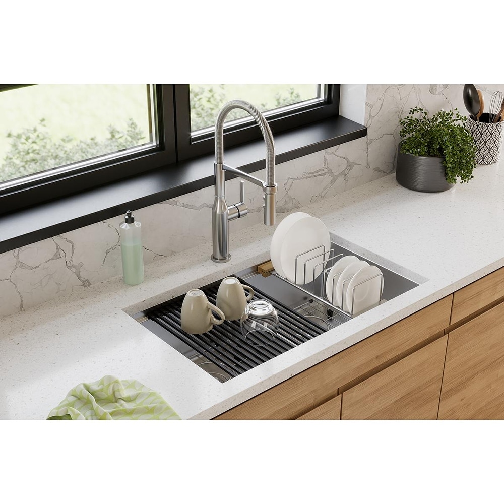 LKDR1317RU Crosstown SilicOne Drying Rack, Black