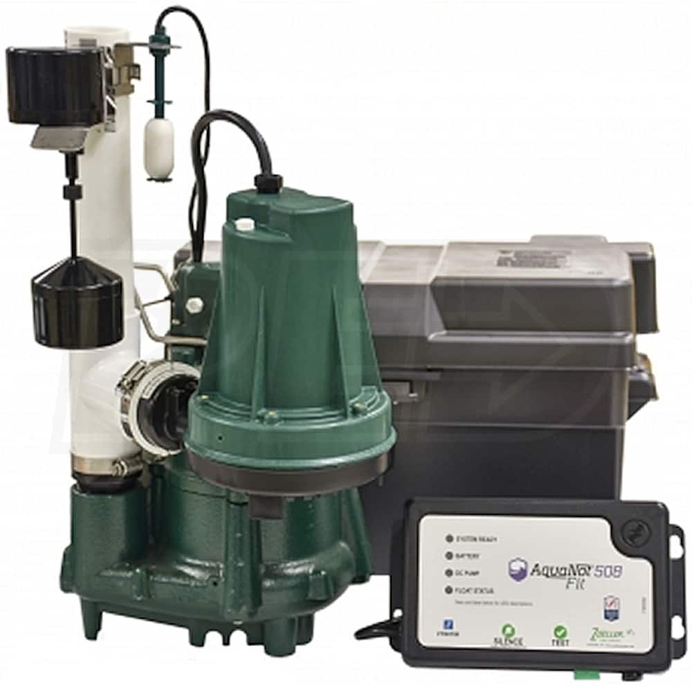 0.5 HP 508 Primary & Aquanot Fit Backup Pump Cover with M98 Preassembled System -  ZOELLER, ZO745300