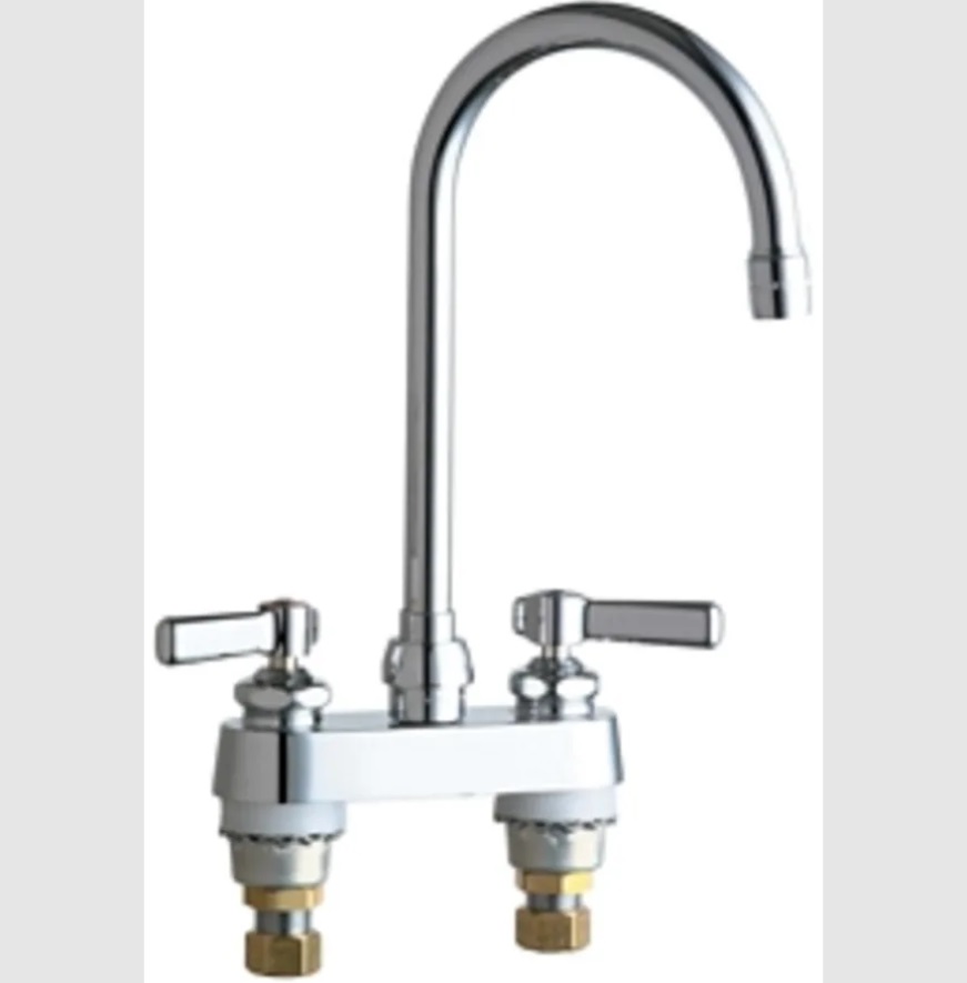 895-GN2AE35ABCP 3.5 in. Kitchen Sink Bar Faucet with 4 in. Centers, Polished Chrome Plate -  Chicago Faucets