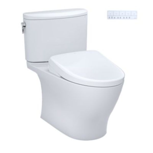Nexus 1.28 GPF Two Piece Elongated Toilet, CEFIONTECT Glaze, Tornado Flush, EWATER+ and Auto Flush