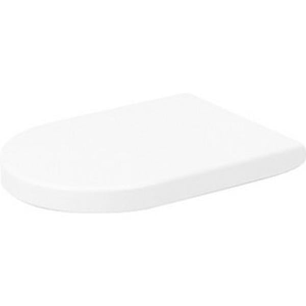0063320000 Elongated Closed Front Toilet Seat with Cover, White