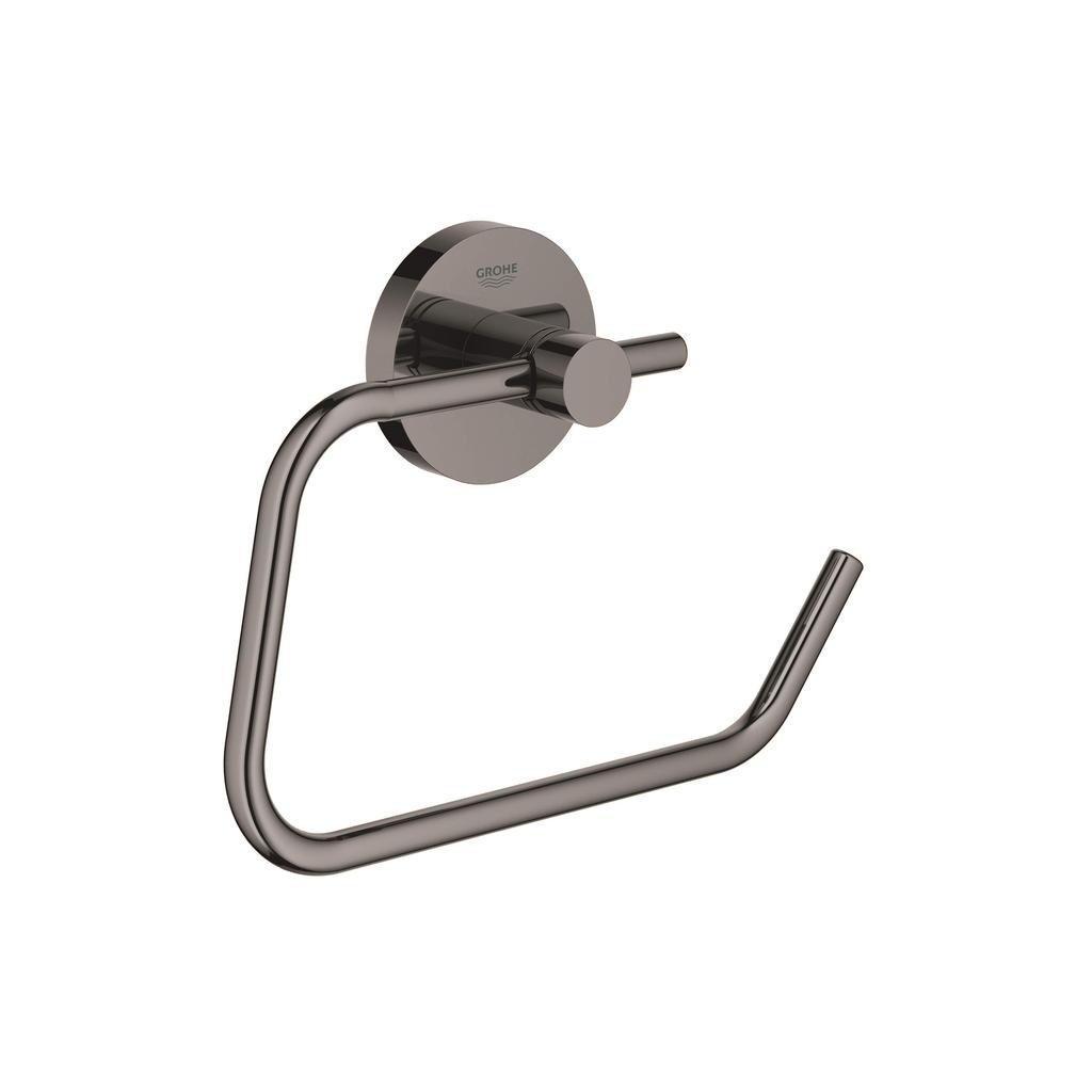 Grohe 40689A01 Essentials Toilet Paper Holder without Cover - Hard Graphite