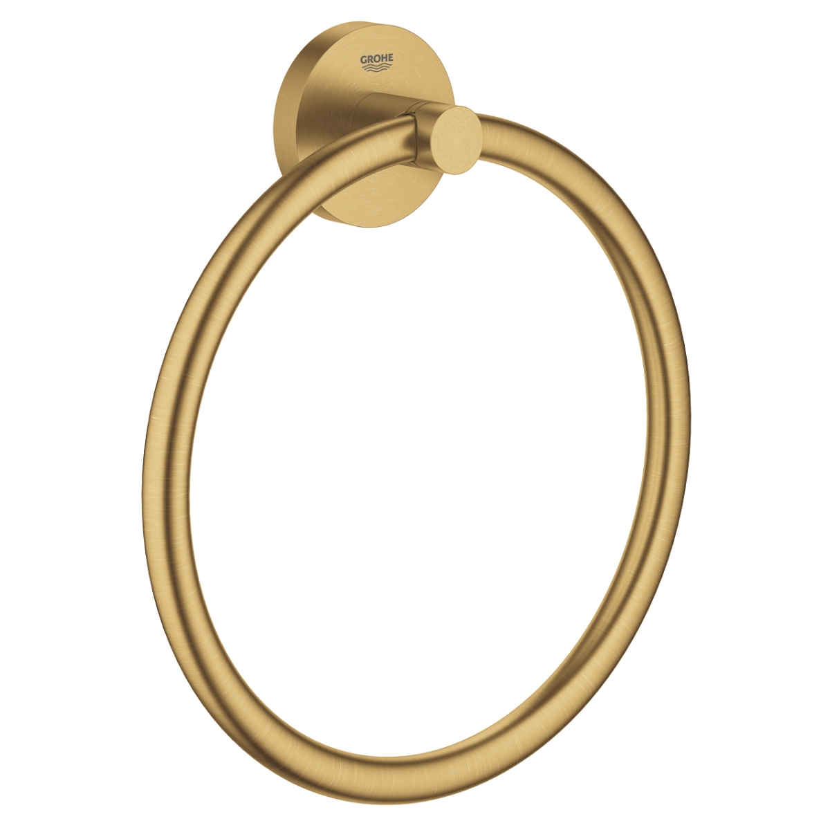 Grohe 40365GN1 8 in. Essentials Towel Ring, Brushed Cool Sunrise