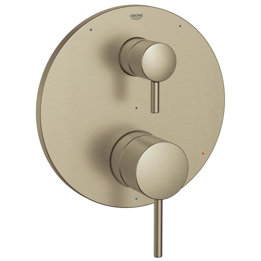 Grohe 29427EN0 Timeless Three Function Pressure Balanced Valve Trim Only with Dual Lever Handles & Integrated Diverter - Brushed Nickel