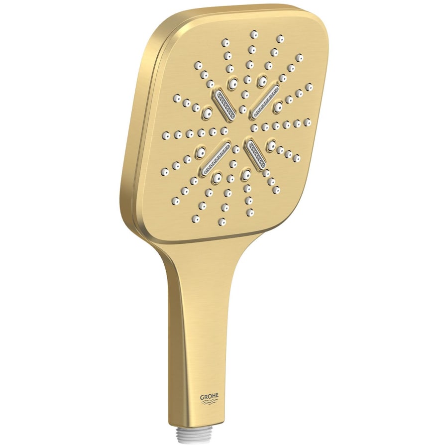 Grohe 26552GN0 Rainshower Smart Active 1.75 GPM Multi Function Hand Shower with Star Light - Brushed Cool Sunrise